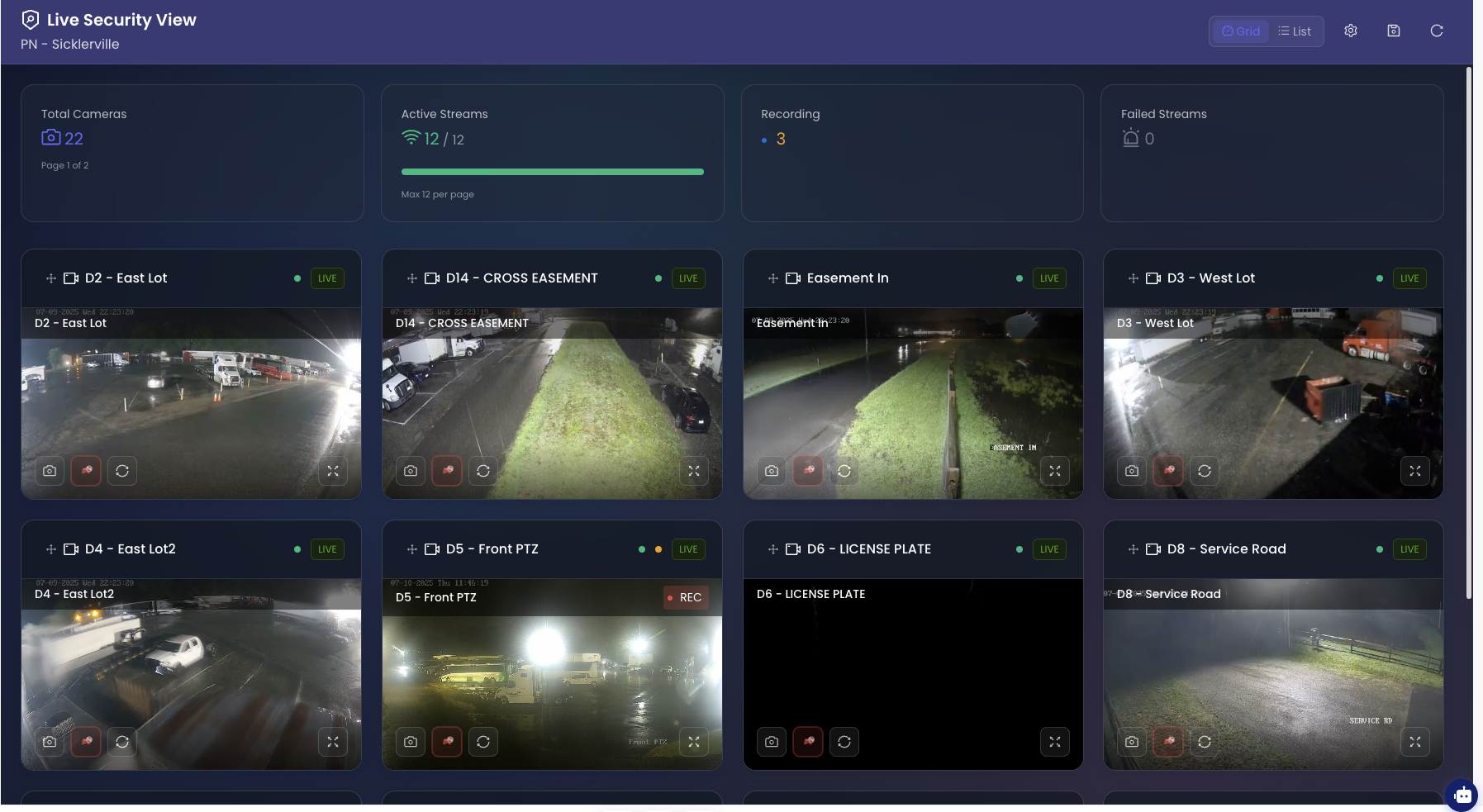Live Camera Surveillance
