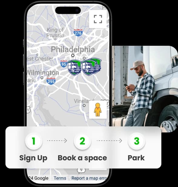 Best Truck Parking Mobile App - Reserve Process